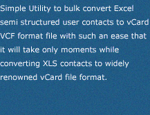 Excel to vCard