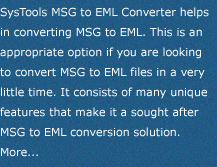MSG To EML Converter