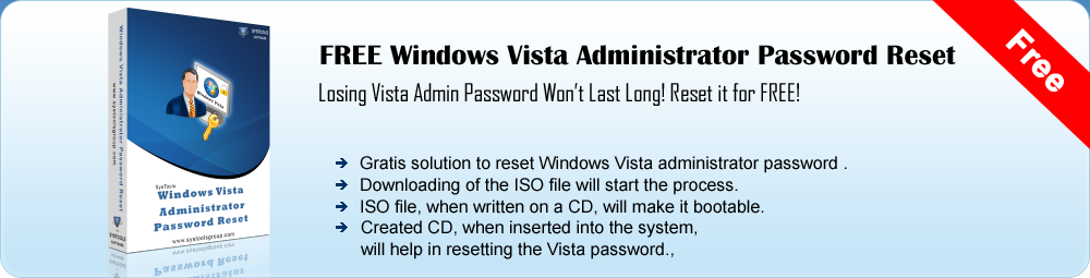 Free Windows Vista Administrator Password Reset