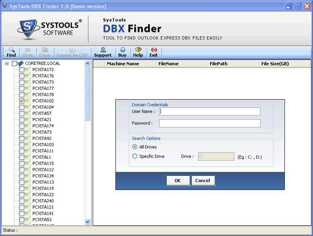 Windows 8 DBX Finder Tool full