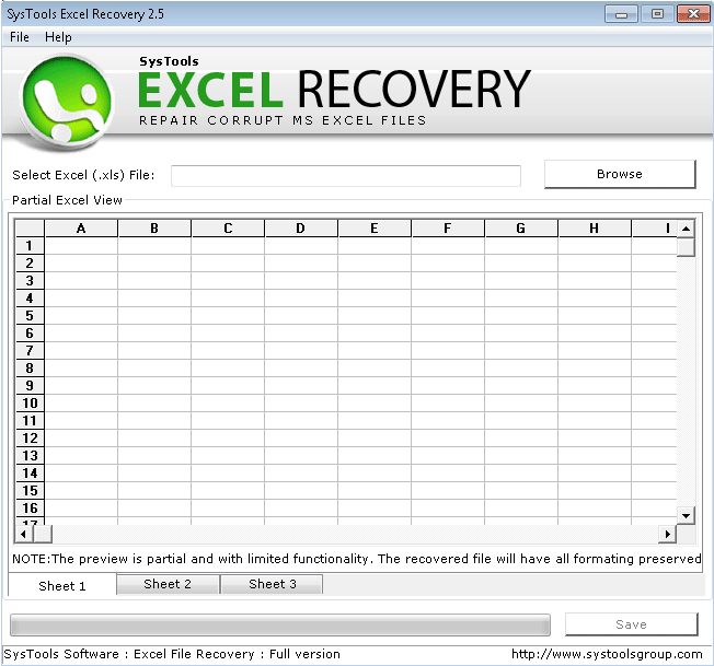 excel file recovery program