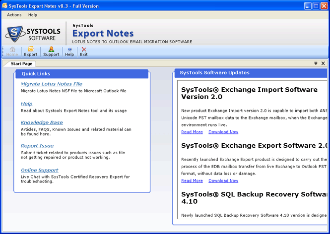 Export Notes