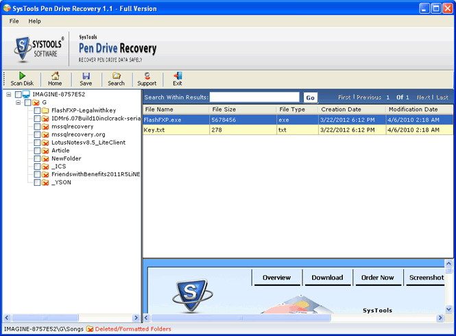 preview recovered files