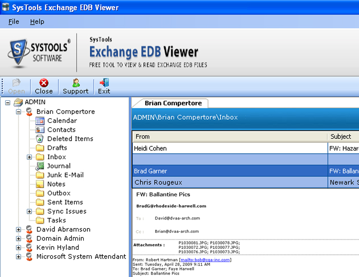 Exchange EDB Viewer 1.0 full