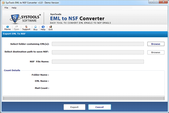 Windows 8 Batch EML to NSF Converter full