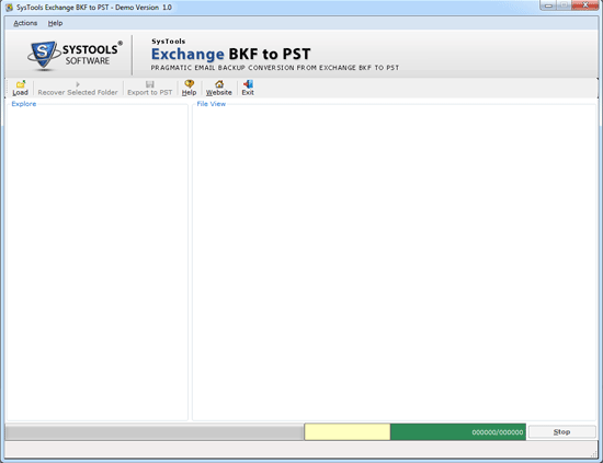 BKF PST Tool screenshot