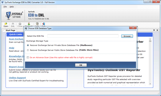 Exchange EDB to EML screenshot Exchange EDB to EML screenshot