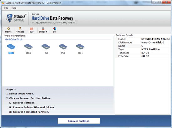 Hard Drive Data Recovery Software 3.3.1