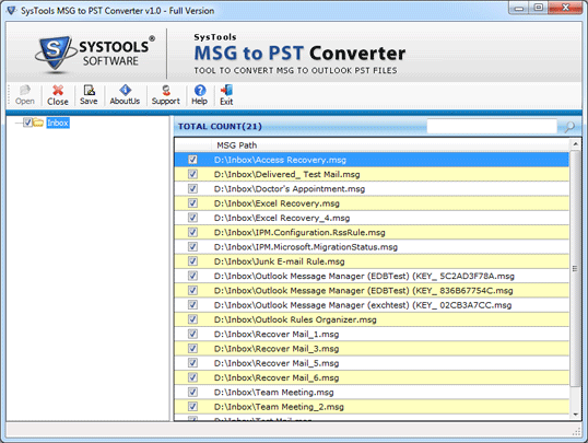 MSG to PST Converter Tool
