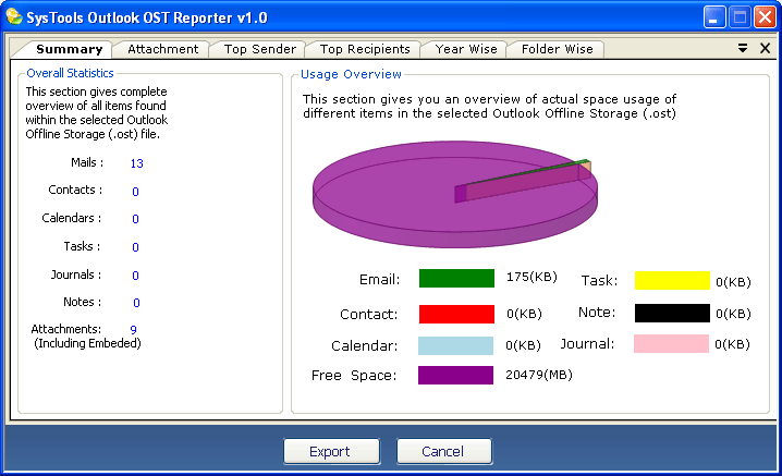 Free OST Reporter 1.0