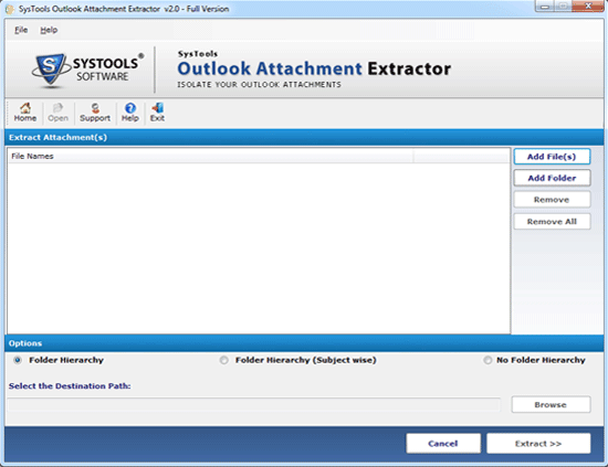 Outlook Emails Attachment Extractor 2.1