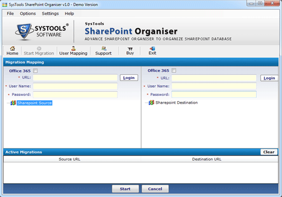 SharePoint to SharePoint Migration screenshot