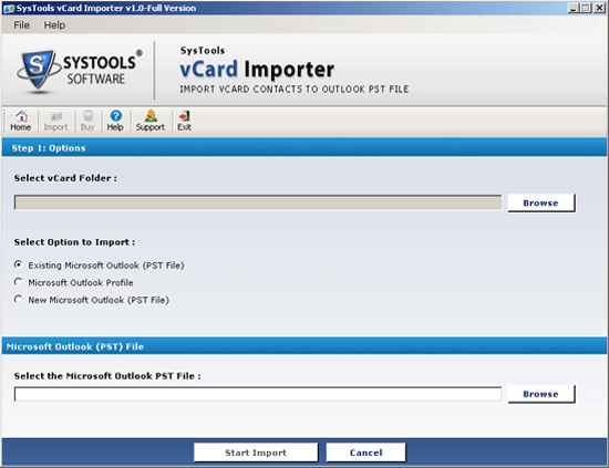 Batch Import vCard to Outlook Contacts screenshot