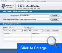 How to Convert CSV to vCard Mac 1.1