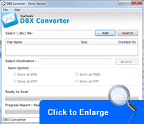 Screenshot DBX Converter