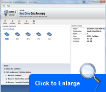 Screenshot Hard Drive Data Recovery