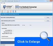 Screenshot MBOX to Outlook Converter  Converter
