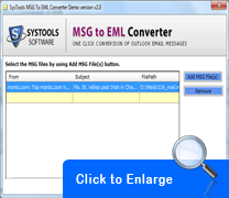 Screenshot MSG To EML Converter