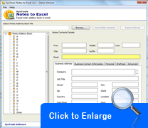 Screenshot Lotus Notes to Excel