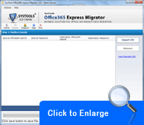 Screenshot Office365 Express Migrator 