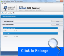 Screenshot Outlook Mac Recovery 