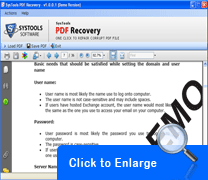 Screenshot PDF Recovery 