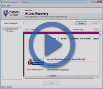 Watch step-by-step video to recover Access MDF/ACCDB Databases 