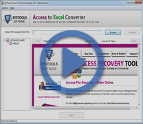 Watch step-by-step video to Recover Access Database as Excel Worksheets