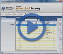 Watch step-by-step video to Recover Address Book
