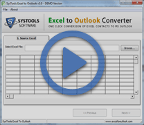 Watch step-by-step video to convert EXcel contacts as Outlook PST file 
