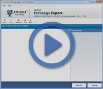 Watch step-by-step video to export Exchange Mailboxes into PST file format