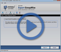 Watch step-by-step video to export Exchange Mailboxes into PST file format