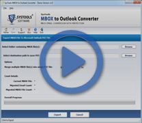 Watch step-by-step video of MBOX to Outlook Converter 