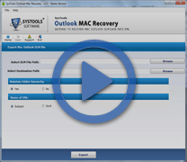 Watch step-by-step video to recover OLM file