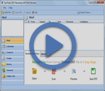 Watch step-by-step video of OST Recovery