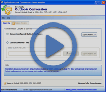 Watch step-by-step video to convert Outlook PST File