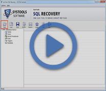Watch step-by-step video of SQL Recovery Software