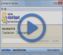 Watch step-by-step video of vCard Export