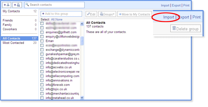 Import Lotus Notes Contacts into Gmail Contacts