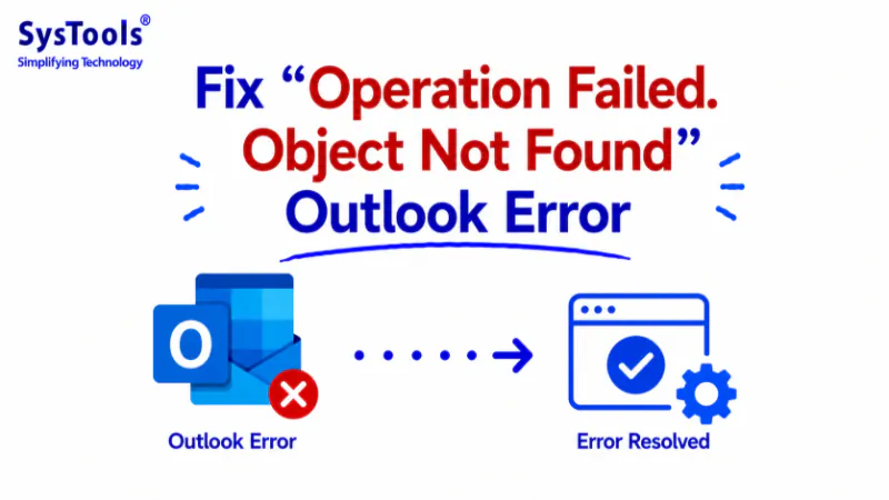 Исправить ошибку Outlook — операция не удалась. Outlook не удается найти объект