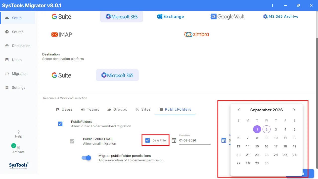 Apply Date Filter