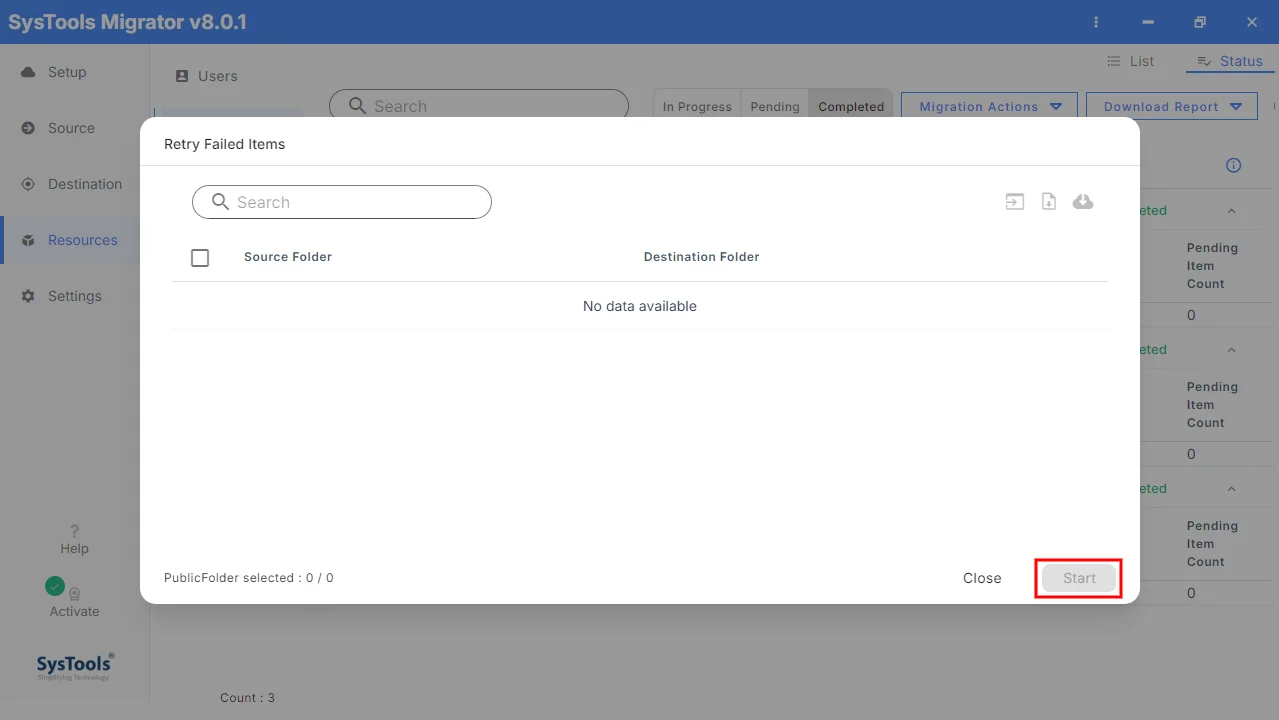 report generated