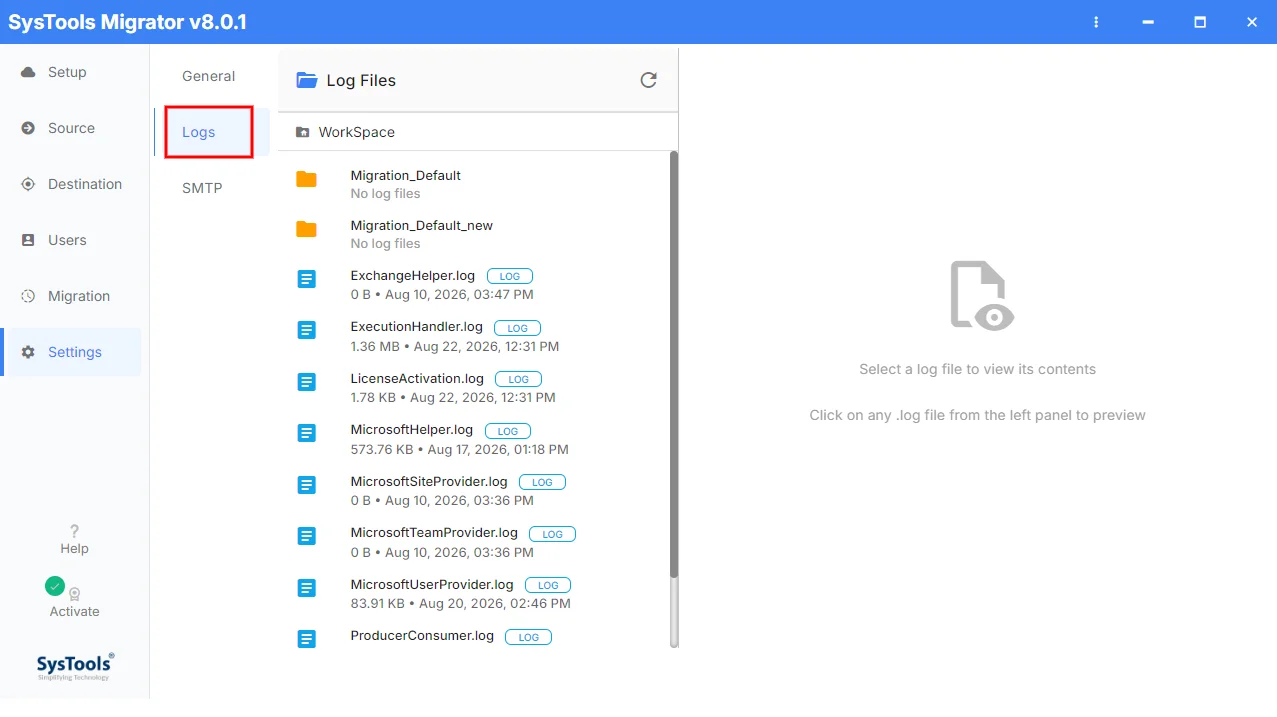 logs