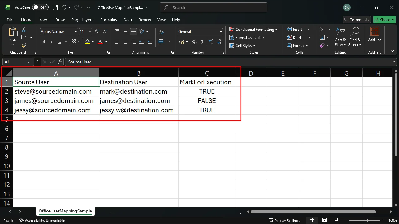 download template