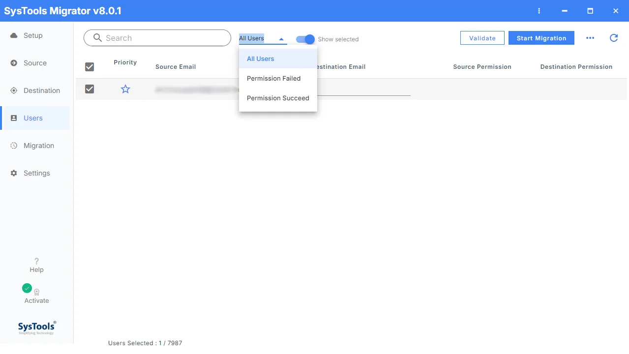 user filters