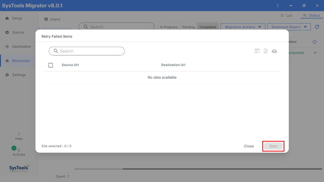 retry migration