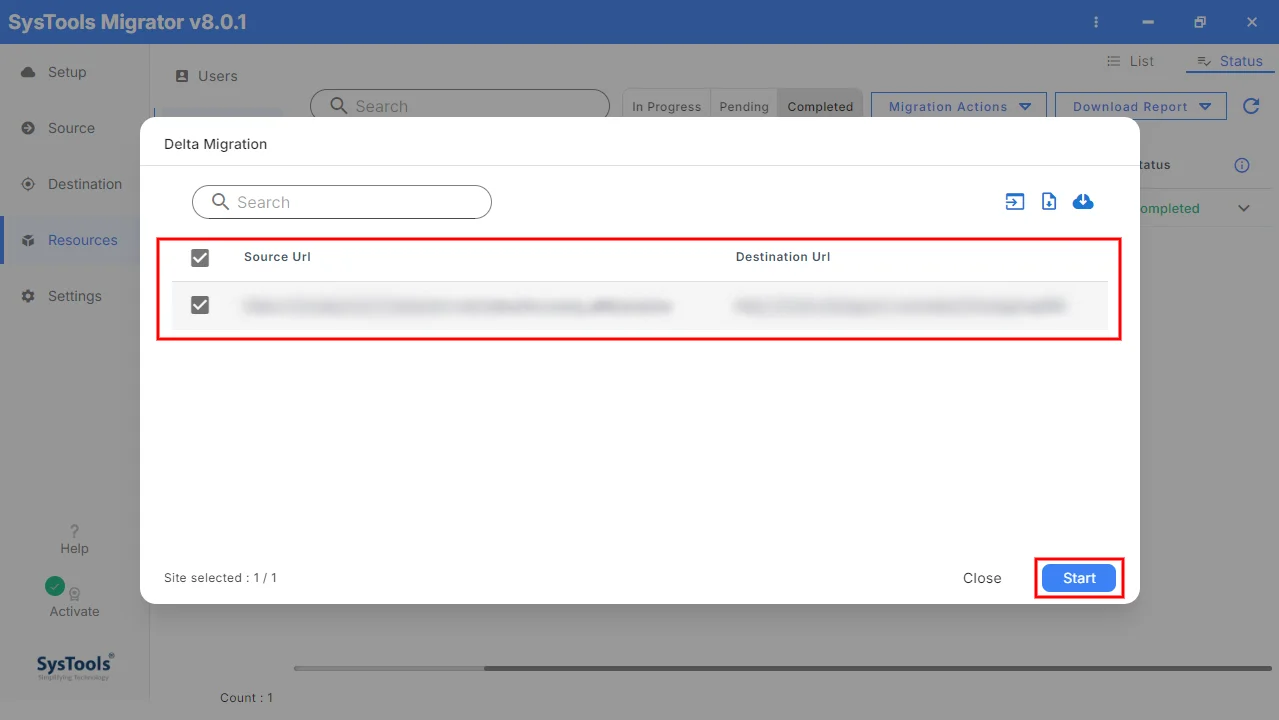 summary report options