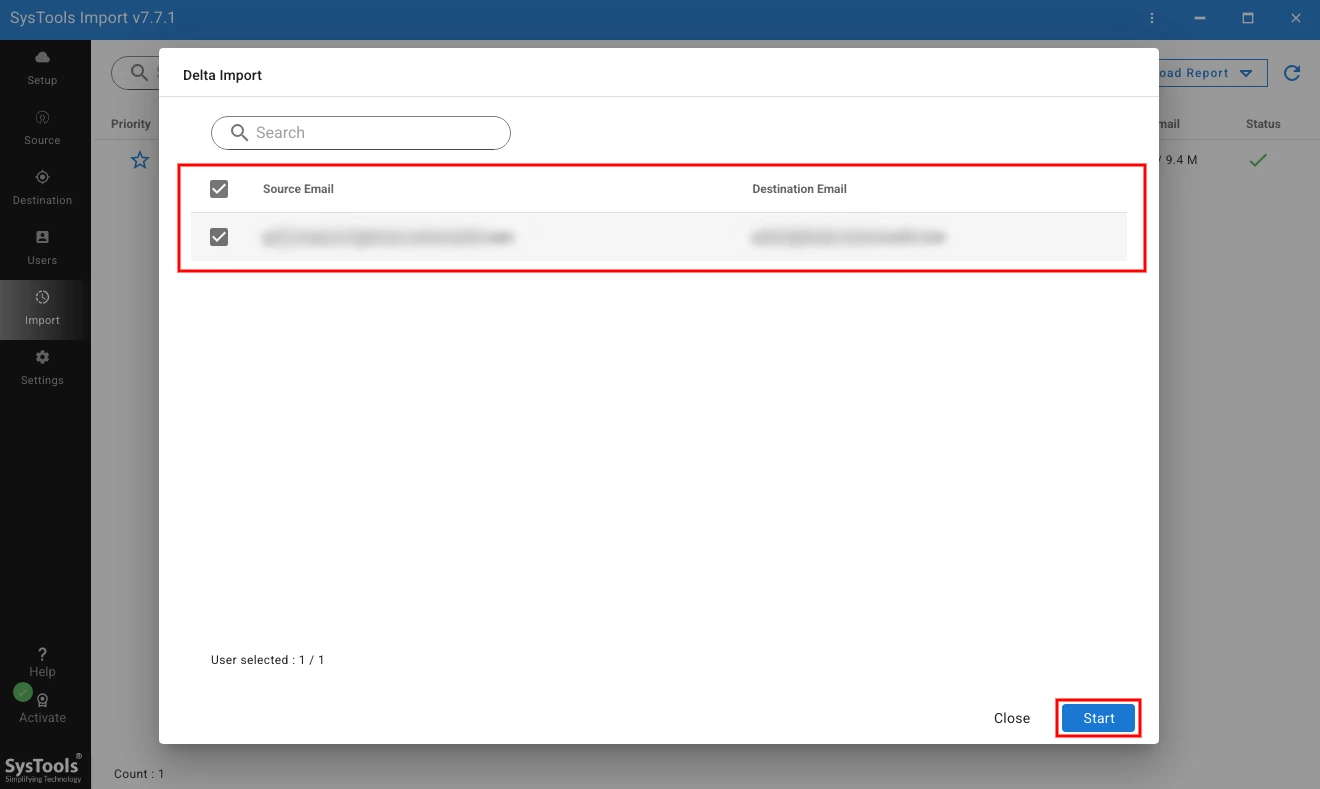 Import newly received PST data with Delta Import