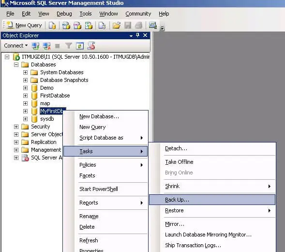 Backup SQL Database